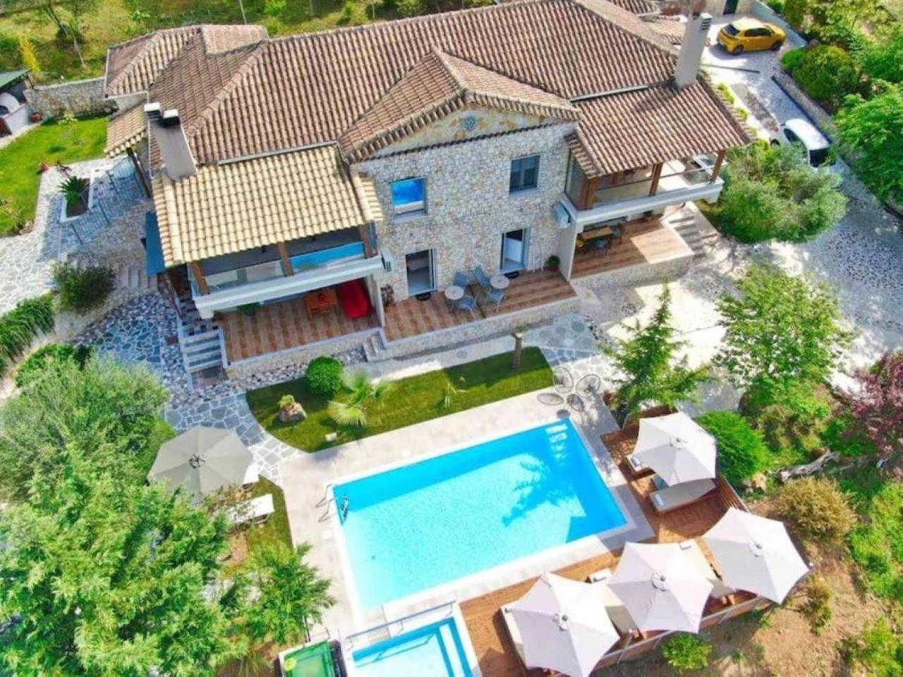 Вилла Petra House Ano Korakiana Экстерьер фото
